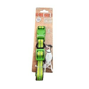 Bonita Pet Reflective Dog Collar Green Small